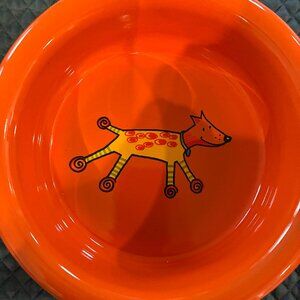 Unique enamelware dog bowls in two sizes imported from Czech Republic